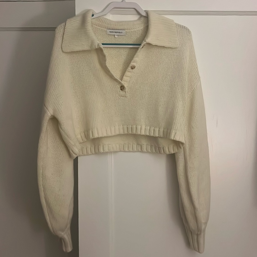 We Wore What Cropped Sweater